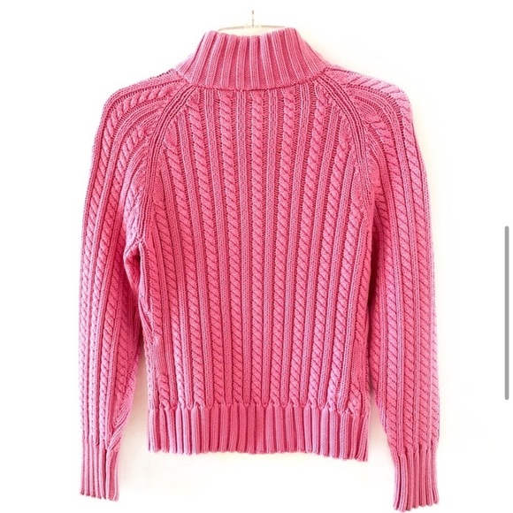 GAP Pink Wool Cardigan Sweater with Front Zipper | Sz M | 100% Lamb Wool ๐ - Picture 6 of 13